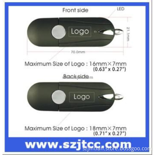 USB Stick Logo, Plastic USB Memory, 256MB USB 2.0 Flash Drive